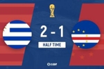 半场-乌拉圭2-1佛得角 皮纳打进佛得角世界杯首球阿劳霍传射建功